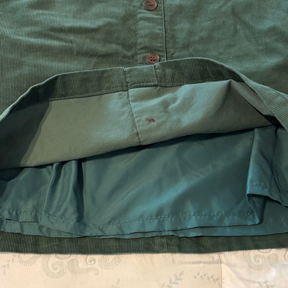 J. Crew Green Corduroy Mini Skirt - Picture 3 of 5